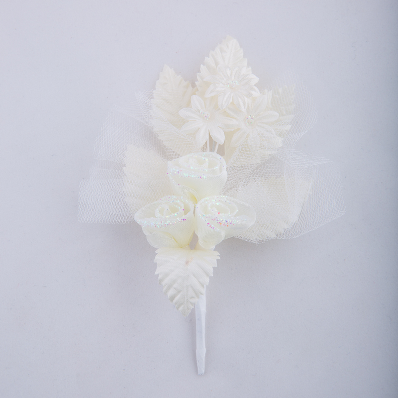 Boutonniere with organza roses